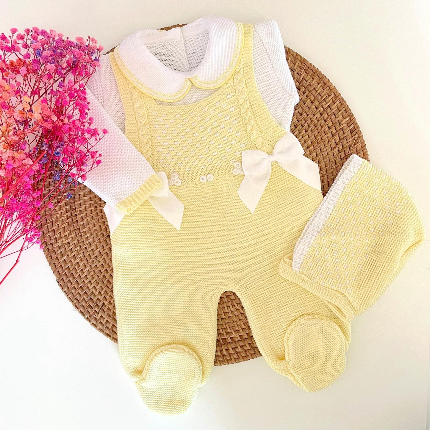 Yellow Knitted Set