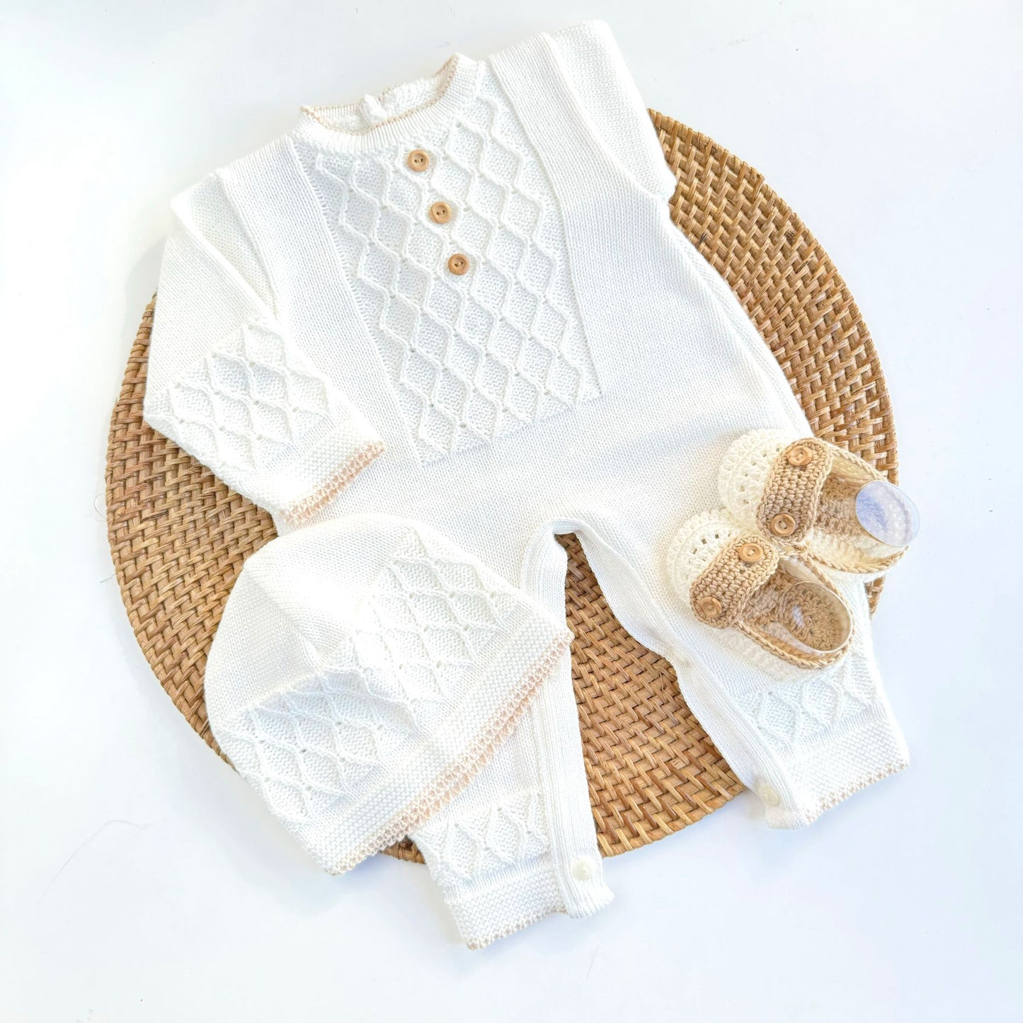 Beige Knitted Set