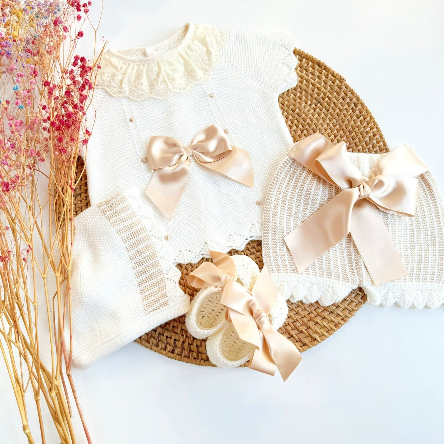 Beige Knitted Set