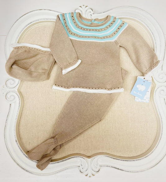 Brown Knitted Set