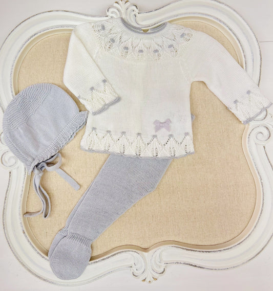 White Knitted Set (Multiple Colors)