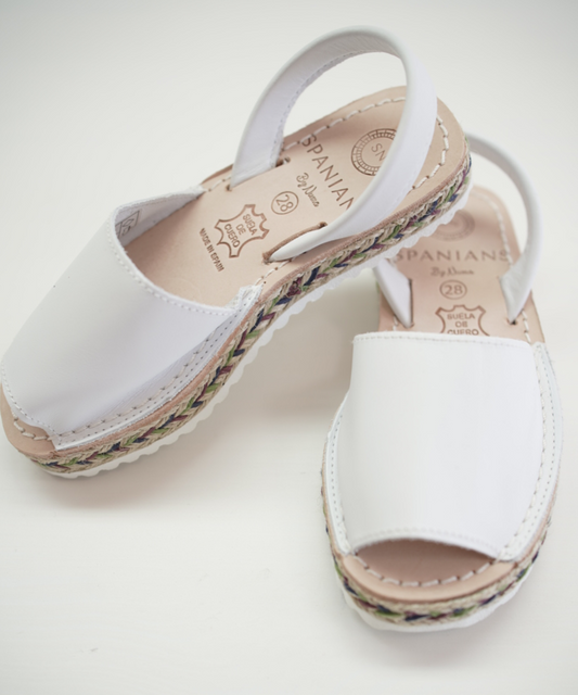 White Menorquinas (Sandals)
