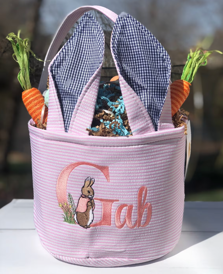 Seersucker Easter Basket