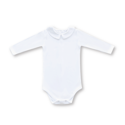 Boy Long Sleeve Peter Collar Bodysuit